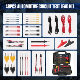 48PCS Automotive Circuit Test Leads Kit Electrical Breakout Leads Automotive Kit Multi Function Auto Diagnostic Tools Multimeter Test Leads Kit