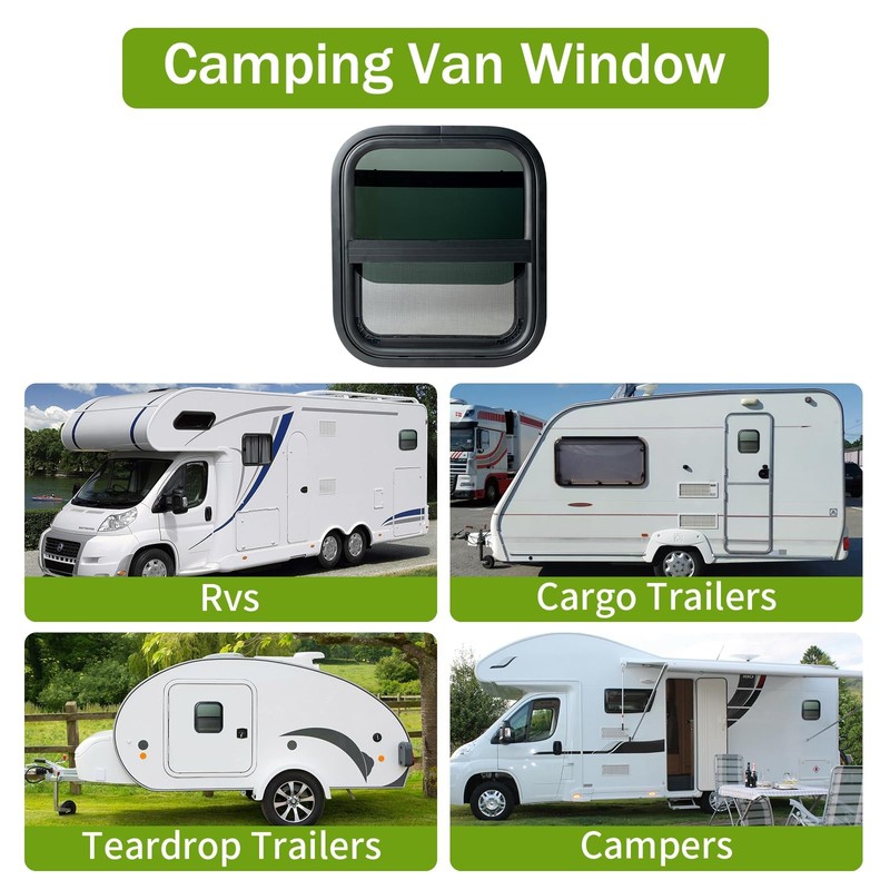 RV Window | 14"W x 16"H | Teardrop Style |