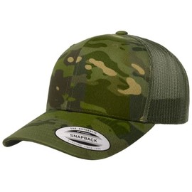 Mrlahat YP Classics Retro Trucker Cap with Black Bandana (Multicam Tropic)