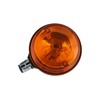 Rear Indicator Round in Black with Orange Lens - for