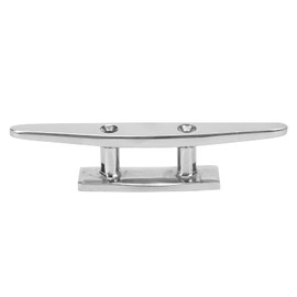 Aramox Yacht Cleat, 5in Dock Edge Dock Cleat Boat Low Flat Cleat 316 Stainless Steel Marine Ship Deck Rope Tie Yacht Accessory Boat Hardware