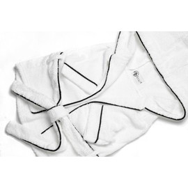 Ellie Dog Wear 100% Cotton Dog Bathrobe with Belt - Pet Bathrobe for Dogs and Cats - Absorbent Bathrobe Towels for Pets (M)