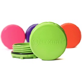 AidKeeper Hearing Device Protection Case - Crush & Water Resistant Hard Case for Storage and Protection of Hearing Aids, Spare Batteries, and Other Hearing Devices (Purple)