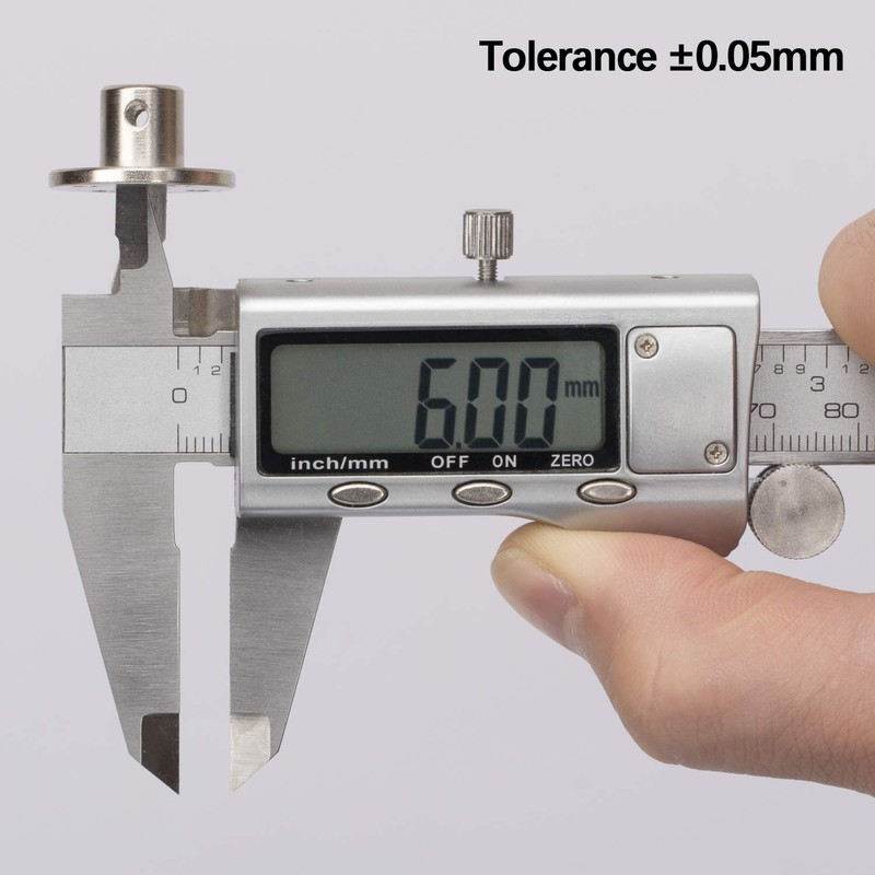 2 Pack 6mm Flange Coupling Connector, Rigid Guide Steel Model