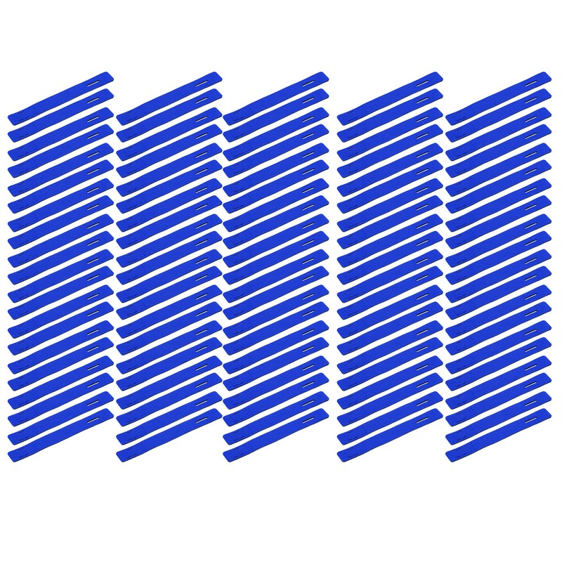 100Pcs Fishing Rod Tie Strap Pole Fixing Band Rod Elastic