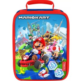 Thermos MARIOKART MARIO LUIGI 3D Thermos® Kids PVC-Free Insulated Lunch Box Tote Bag NWT