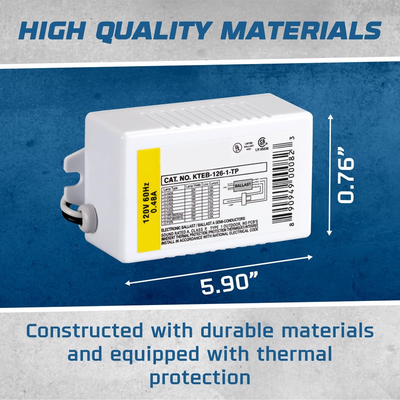 OHLECTRIC (2 Pack) Replacement for Keystone KTEB-126-1-TP CFL Electronic Fluorescent