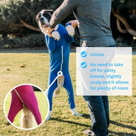 Shed Defender Original Dog Onesie for Dog Shedding, Seen on Shark Tank, Lightweight Breathable, Bodysuit for Dogs, Recovery Suit, Jumpsuit, Dog Body Suit, Shed Shirt, Post Surgery Onesie, Vet Approved