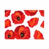 Beabes Poppies Dish Drying Mat,Beautiful Flower Red Poppies Drying Mat