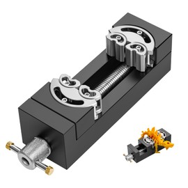 WhiteRhino Mini Bench Clamp, Mini Bench Flat Table Vice Self-AdjustingDrill Press Vice for DIY Aerospace-Grade Aluminum Alloy&Precision CNC Machined Crafts,Jewelry Making,Modeling,DIY,Repairs