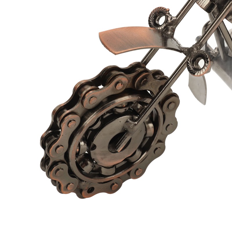 Motorcycle Toy Model Metallic Antique Texture Sturdy Smoothing Durable Metal