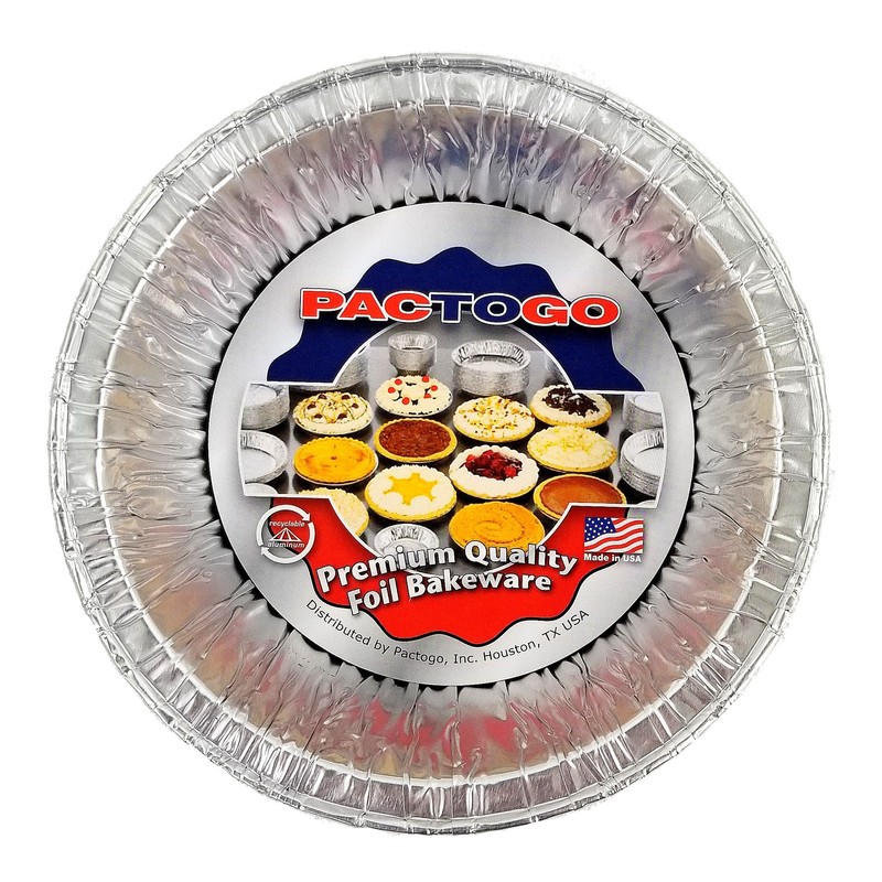 PACTOGO Disposable Aluminum 5 3/4" Meat Pot Pie Extra Deep