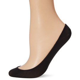HUE womens Low Cut Shade Match With Heel Gel Tab Liner Socks, Black, Medium-Large US