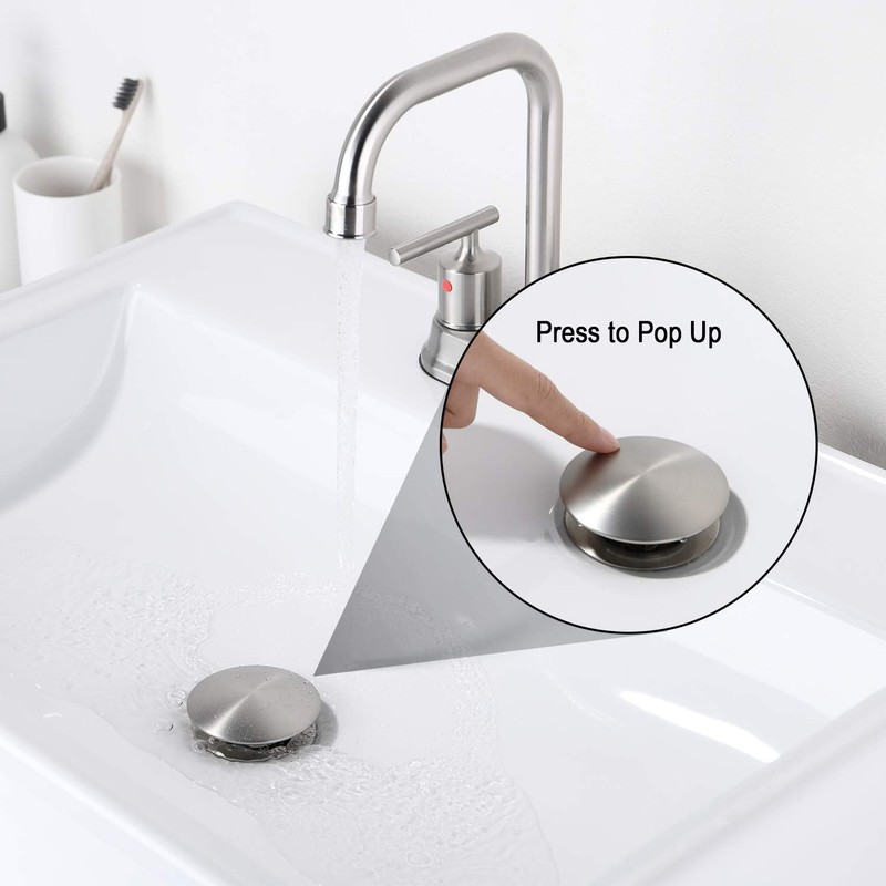 GORDEE Bathroom Sink Stopper P-Trap Complete Set Adjustable 1-1/4 Bottle