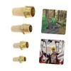 iplusmile 4pcs Pneumatic Muffler Thread Exhaust Muffler Valved Muffler Copper