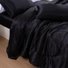 A Nice Night 5PCS Satin Silky Soft Quilt Luxury Super
