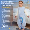 BETTERFUN - Saco de dormir para niños pequeños con pies