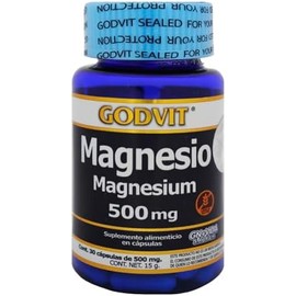 GNVIDA-GODVIT - Suplemento Alimenticio Cápsulas Magnesio c30 de 500 mg cu a base Magnesio