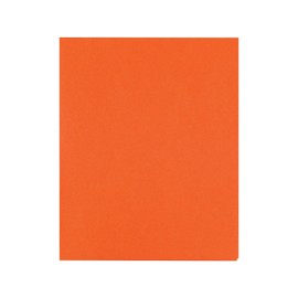 Staples 578539 School Grade 2 Pocket Folder Orange 25/Box