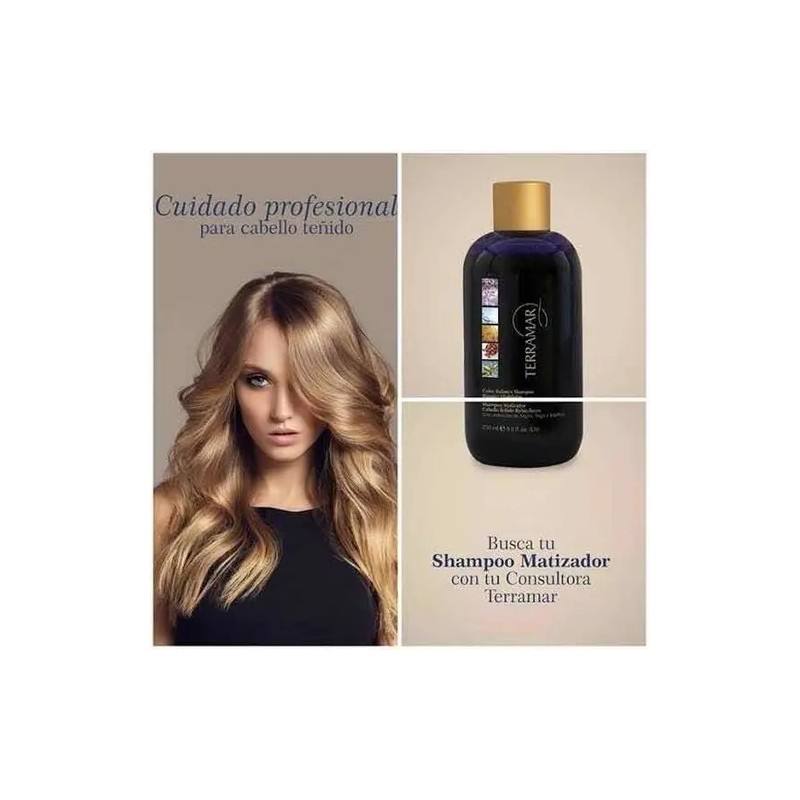 Terramar Shampoo Matizador 250 Ml Para Luces Cabello Teñido