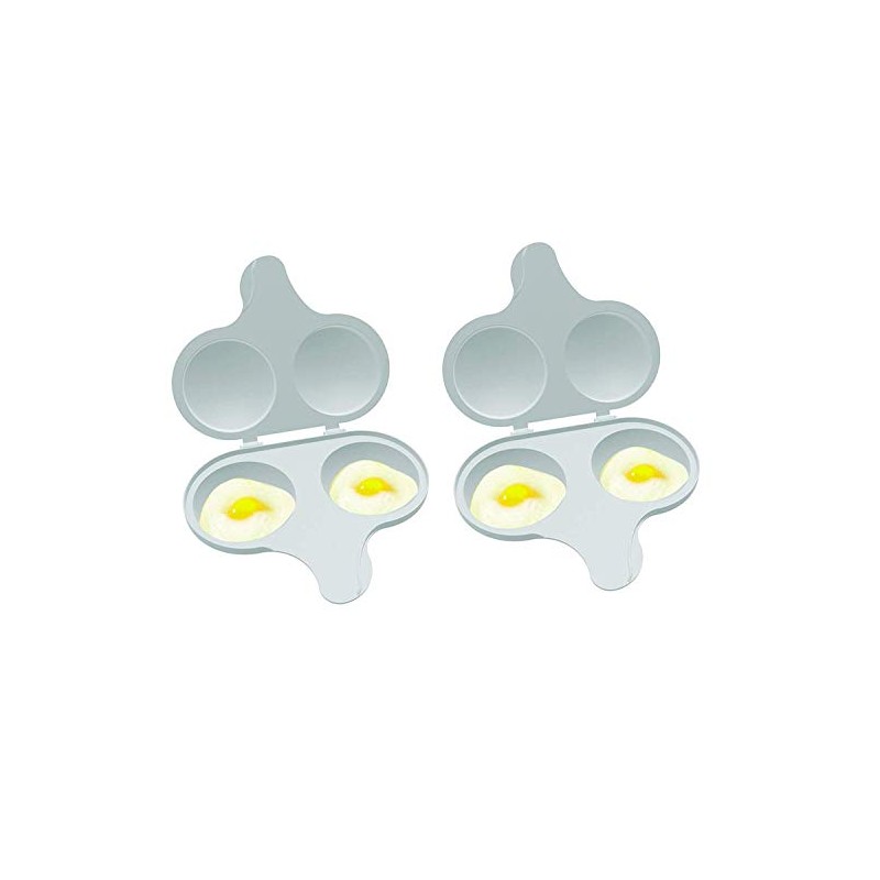 Nordic Ware 64702 Microwave 2 Cavity Egg Poacher (2 Pack)