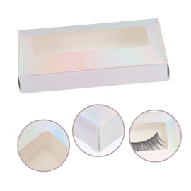 Baluue 50pcs Eyelash Cases Eyelash Organizer Storage Boxes for Travel Home Use Easy Open Design for Makeup