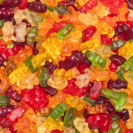 Candy Break Fruity & Sweet Six Flavor Gummy Bears 5 lbs Share Size Bag - Chewy Gummy Bulk Candy Vairety Pack - Snacks for Kids & Grown Ups