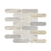MSI Angora Ellipse Polished Marble Mosaic Floor and Wall Tile