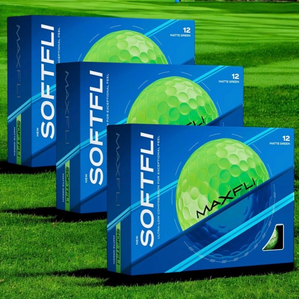 Maxfli SoftFli Golf Balls BULK 36 Pack - Matte Green