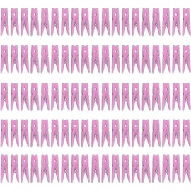 Tayarana Mini Plastic Clothepins for Baby Shower Party Favors Decorations Supplies (60pcs Pink)