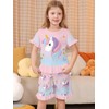 LQSZ Girls Pajamas Set Bow Tie Princess Paj Summer Girls