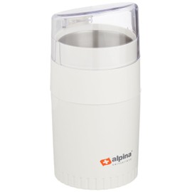 Alpina Electric Coffee/Spice/Nut Grinder for 220/240 Volt Countries (Not for USA), White