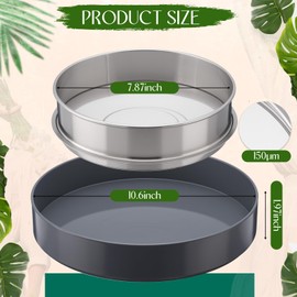 Reallnaive 2-in-1 Trimming Tray with 150?m Fine Mesh Screen Portable Dry Sift Screen Set Stainless Steel Pollen Sieve Sifter Gardening Flower Sieve Plant Harvest Set for Garden Trimming Sorting