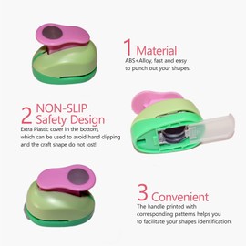 CADY Crafts Punch 1-Inch Paper Punches Puncher (Tortoise)