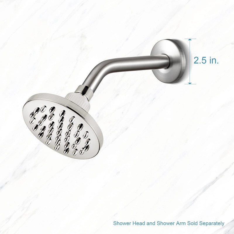 OFFO Shower Arm Flange Brushed Nickel 2.5 Inches in Outer