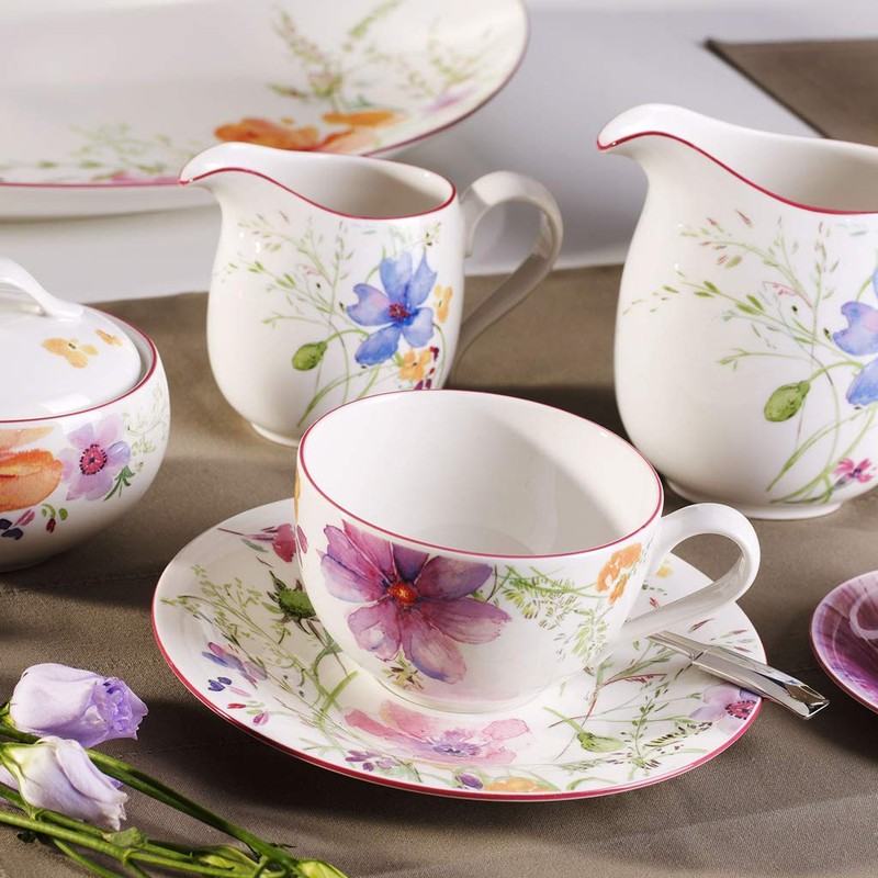 Villeroy und Boch Mariefleur Basic Milchkännchen, schöne und praktische Milchkanne