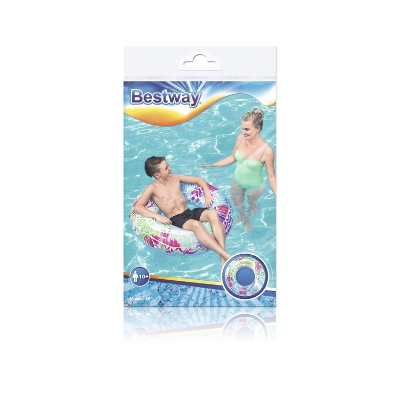 Bestway Mandala Swim Ring - Assorted - 91cm