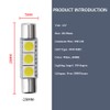 28mm 29mm 6614F Festoon LED Bulbs Super Bright 3SMD 5050