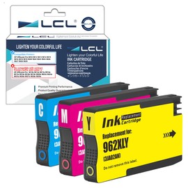 LCL 962XL Cyan Magenta Yellow Ink Cartridges Replacement for HP 962 XL Ink for HP OfficeJet Pro 9010 9012 9013 9014 9015 9016 9018 9019 9020 9022 9023 9025 9026 9027 9028 9029 Printer