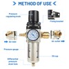 SWAWIS Pressure Regulator Compressed Air Water Separator Compressed Air 3/8