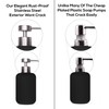 Elegant Flat Top Stainless Steel Soap and Lotion Dispenser Pumps,