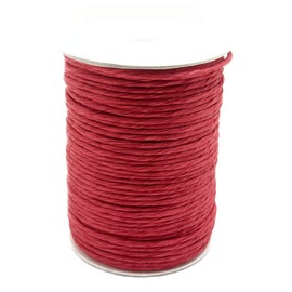 Paper Cord (Thick) Approx. 328.4 ft (100 m) for Rakin Packaging Material Handmade Washi Thread (9 Red)