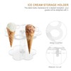 DOITOOL Ice Cream Cone Holder, 8 Holes Capacity Acrylic Ice