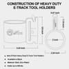 5 Pack E-Track Tool Holders|E Track Accessories for Enclosed Trailer