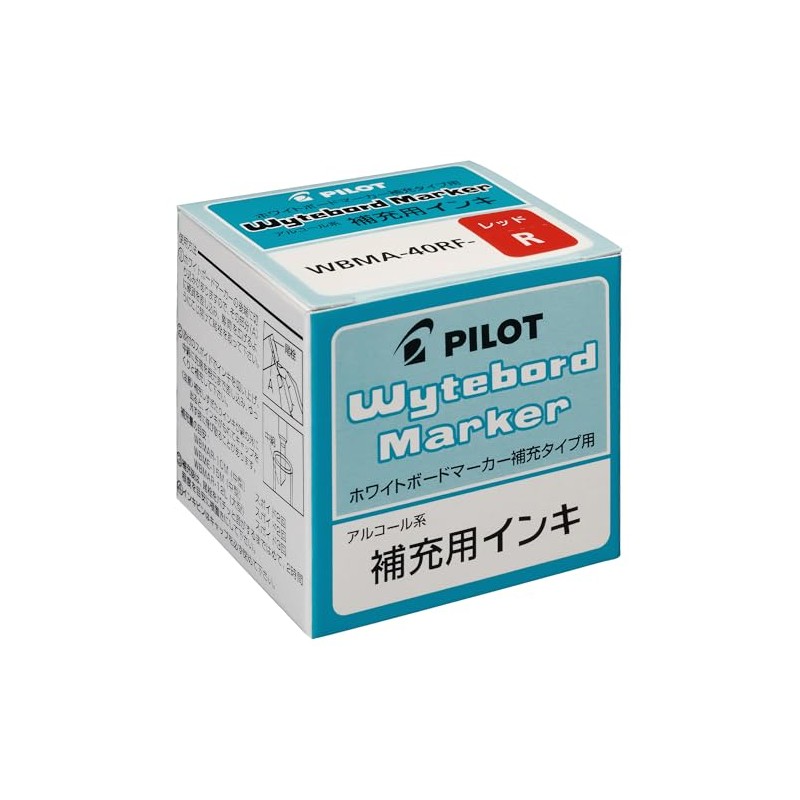 PILOT インキ ボードマーカー 補充用インキ 30ml レッド WBMA40RFR