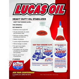 Lucas Oil 10001 Single Petroleum Heavy Duty Oil Stabilizer 32 oz. Bottle