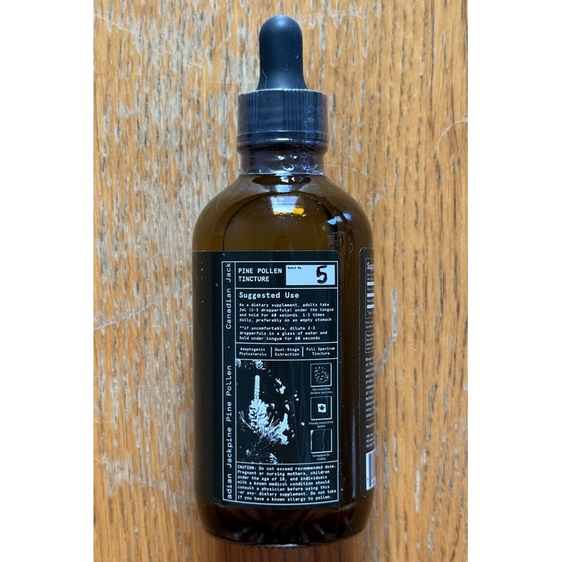 BASED Supplements Pine Pollen - 60 servings (120ml) 4oz Highest