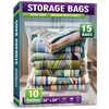 Extra Large 10 Gallon Zippered Plastic Bags for Storage- 24''