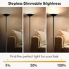 BoostArea Torchiere Floor Lamp, 30W Super Bright LED Standing Lamp,