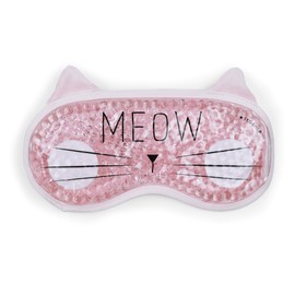 Legami - Chill Out Eye Gel Mask 19.5 x 11 (Hmax) cm PVC and Polyester Kitty Theme Reusable Elastic Adjustable Perfect Fit Warm and Cold Effect